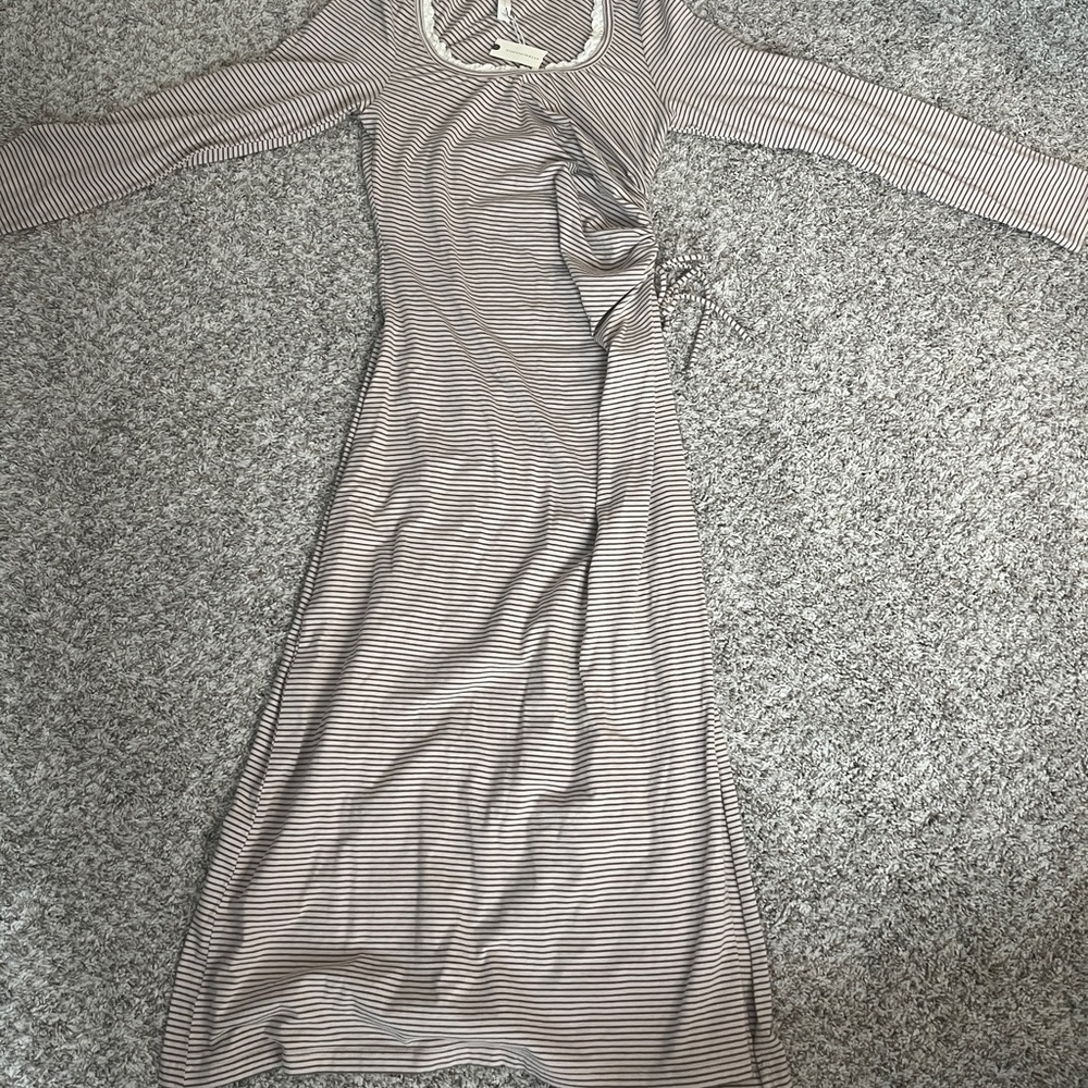 Anthropologie Daily Practice Striped Maxi Dress
